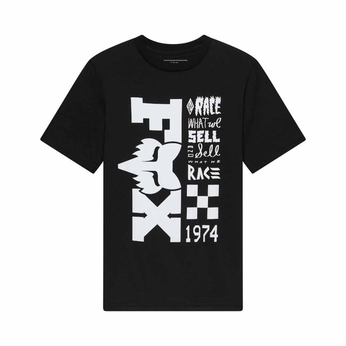 Fox Yth Bend Ss Tee - U BLK
