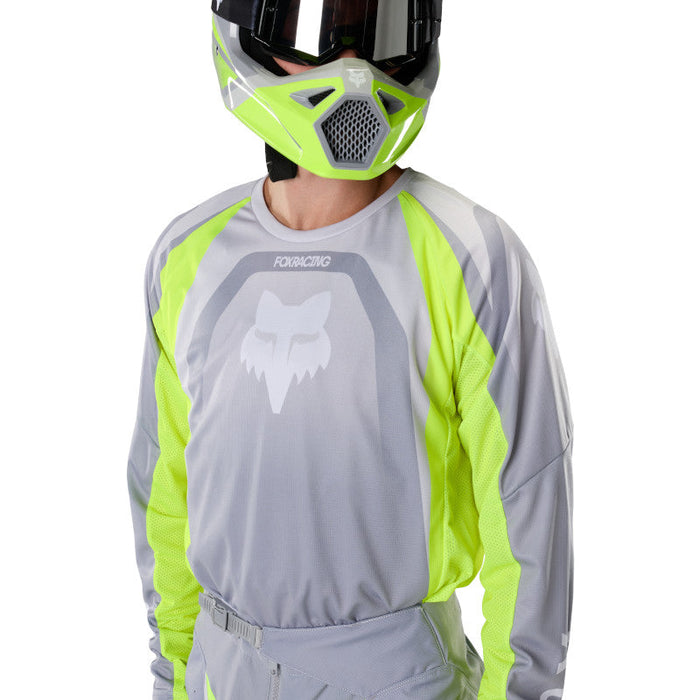 Fox 180 Frame Jersey Extd Sizes - GryYlw