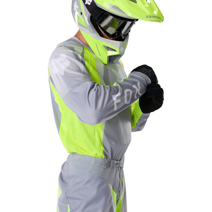 Fox 180 Frame Jersey Extd Sizes - GryYlw