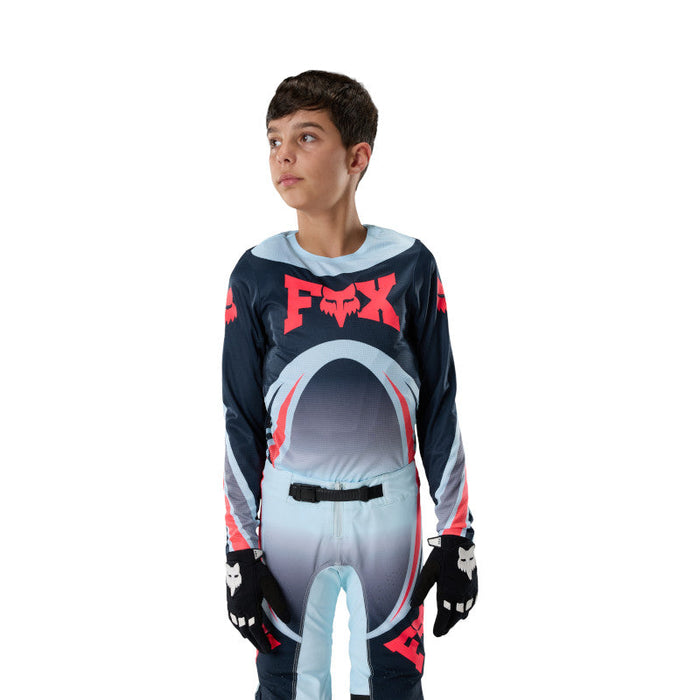 Fox Yth Flexair Arc Jersey - IceBlu