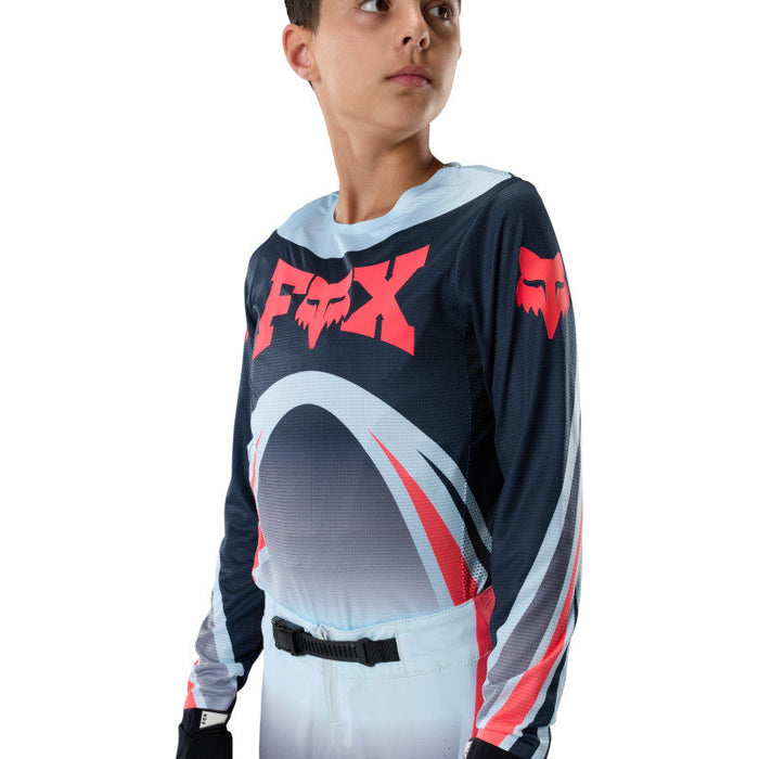 Fox Yth Flexair Arc Jersey - IceBlu