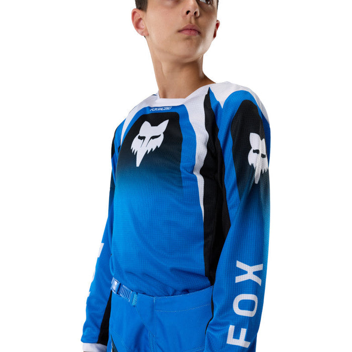 Fox Yth 180 Frame Jersey - Blu