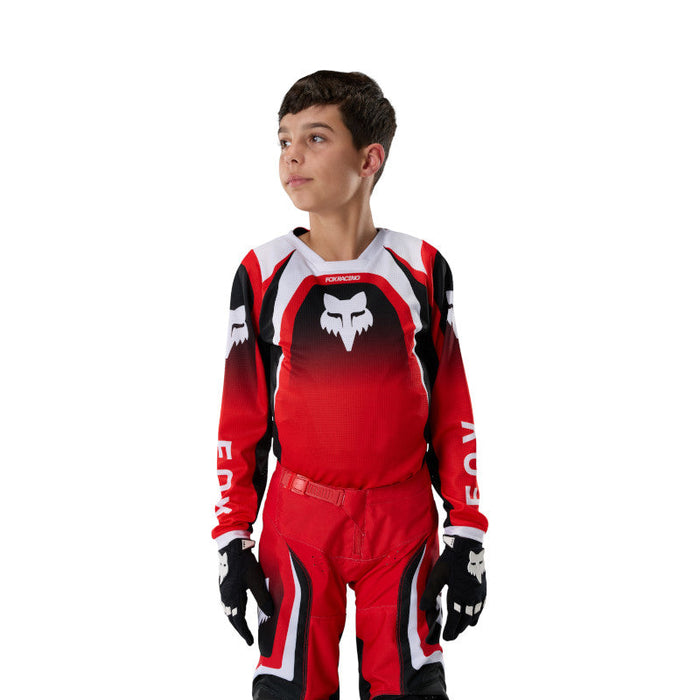 Fox Yth 180 Frame Jersey - Red