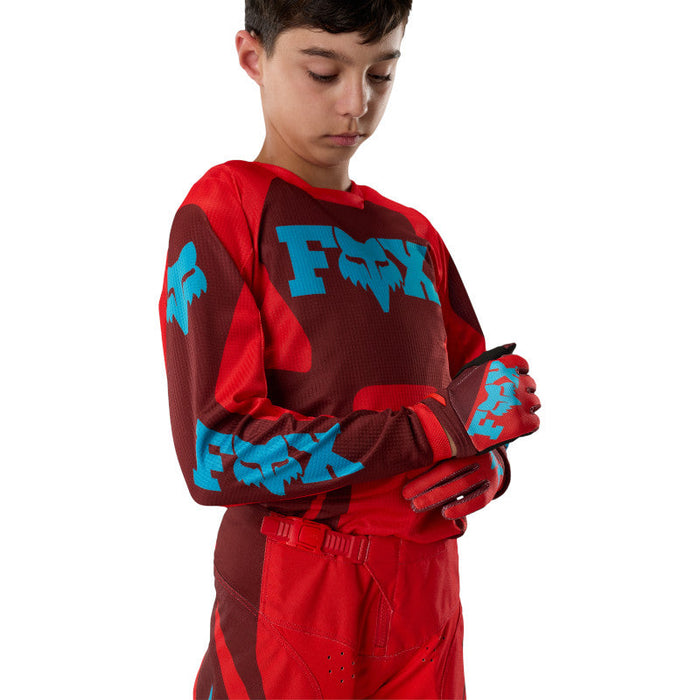 Fox Yth 180 Raid Jersey - Rust