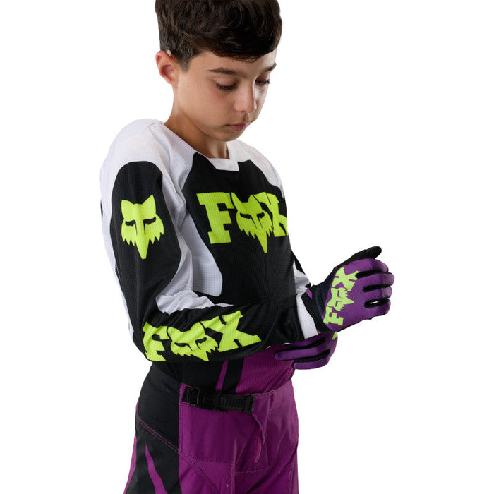 Fox Yth 180 Raid Jersey - PUR LVA