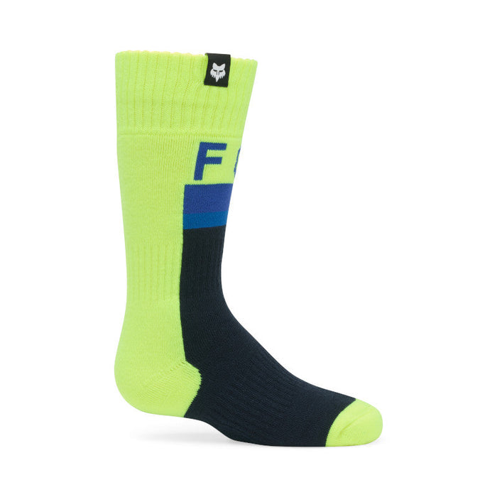 Fox Yth 180 Core Sock - HV YLW