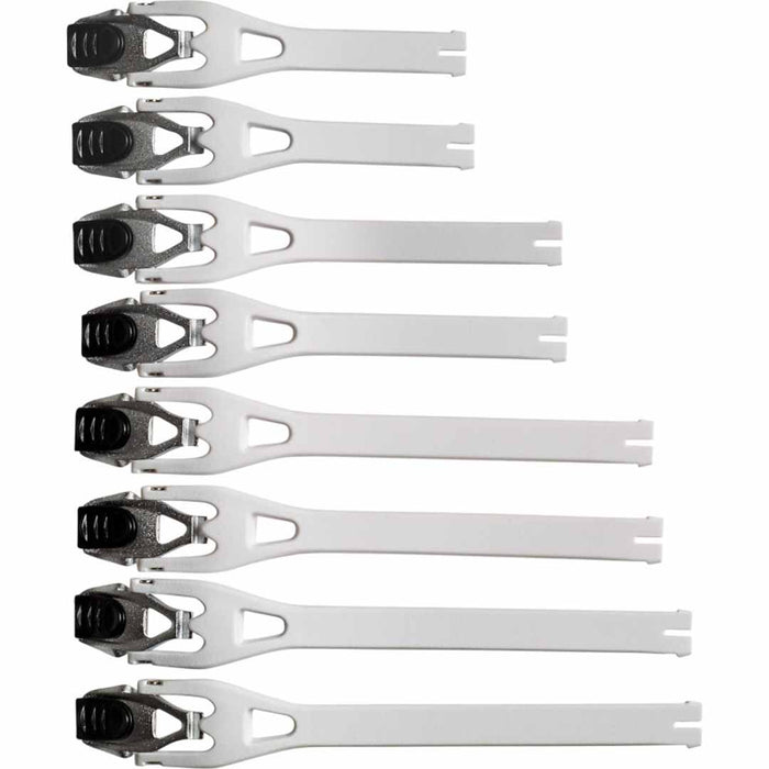 Fox Comp5/5Y/3Y Buckl/Strap Kit8Pc - Wht