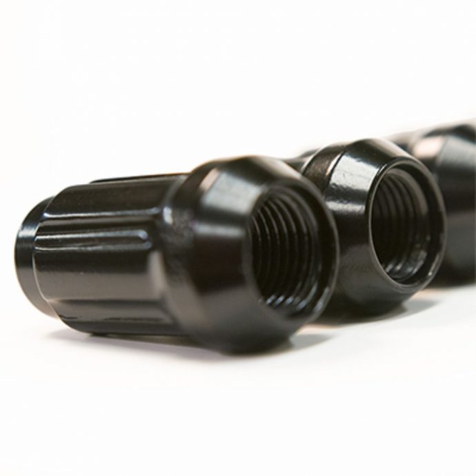 Falcon Ridge - 12mmx1.5 Black Splined Lug Nut Kit - 16 Nuts / Spline Key Aussie Powersports