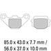 Ferodo Brake Pads FDB31 Ferodo