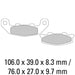 Ferodo Brake Pads FDB50 Ferodo