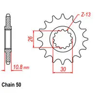 Front Sprocket - Steel 36Y JT Sprockets
