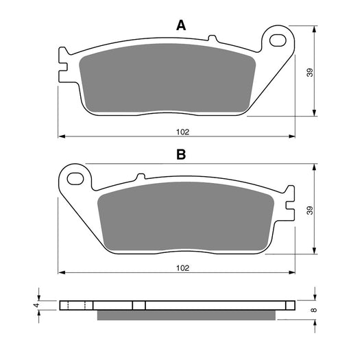 GOLDfren Brake Pads Sintered Sports GF022 - S3 (PH47)