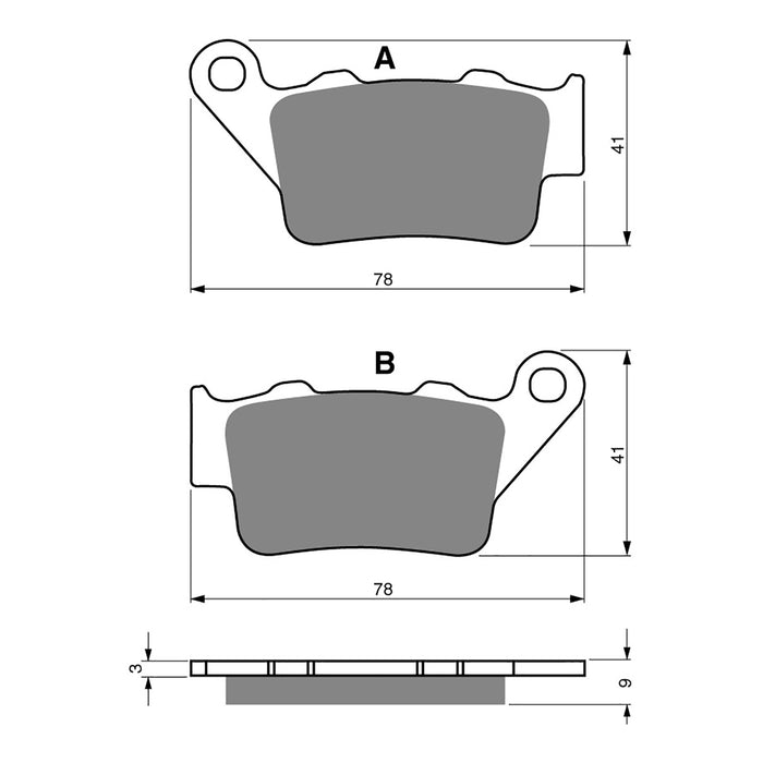 GOLDfren Brake Pads Off-Road Racing GF023 - K5 (PR166)