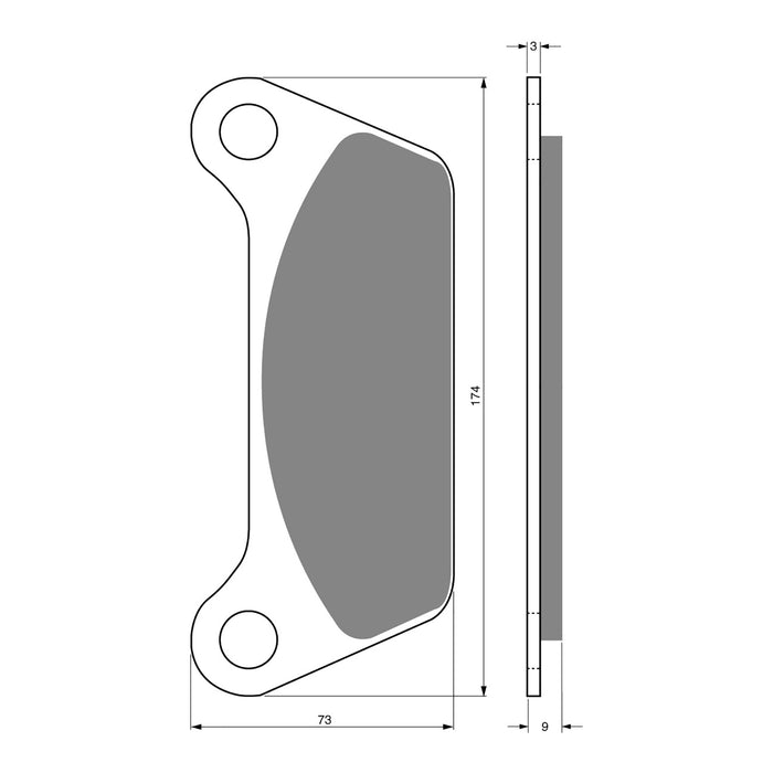 GOLDfren Brake Pads Sintered Sports GF061 - S3 (P137)