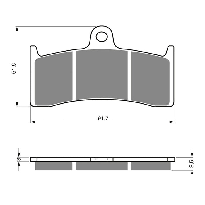GOLDfren Brake Pads Sintered Sports GF126 - S3 ( PH230 )