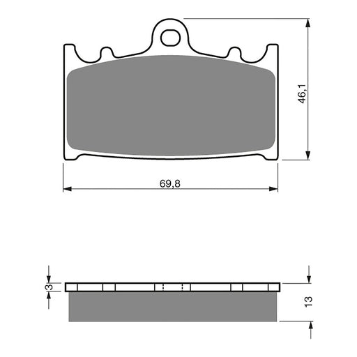 GOLDfren Brake Pads Sintered Sports GF206 - S3 ( PH325 )
