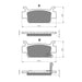 GOLDfren Brake Pads Off-Road Racing GF240 - K5 ( PR354 )