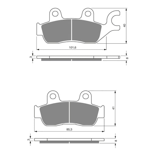 GOLDfren Brake Pads GF285 - S3