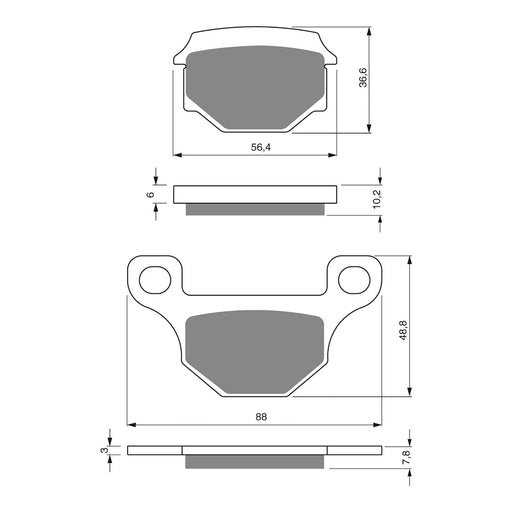 GOLDfren Brake Pads Sintered Sports GF289 - S3 ( P130 )