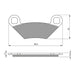 GOLDfren Brake Pads Off-Road Racing GF300 - K5 ( PR409 )
