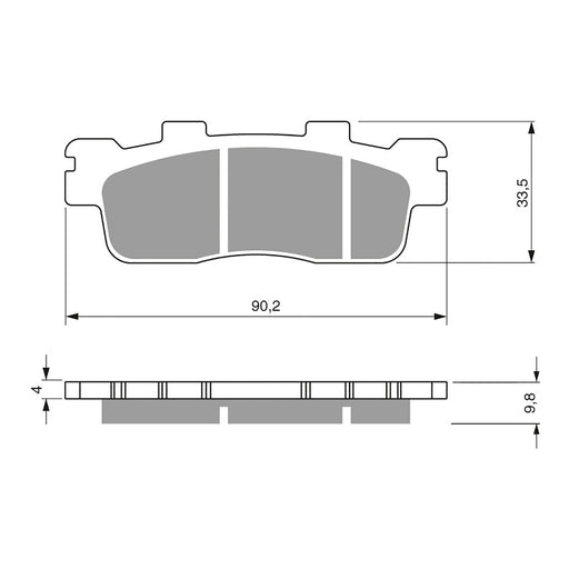 GOLDfren Brake Pads GF302 - S3