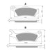 GOLDfren Brake Pads GF310 - K1