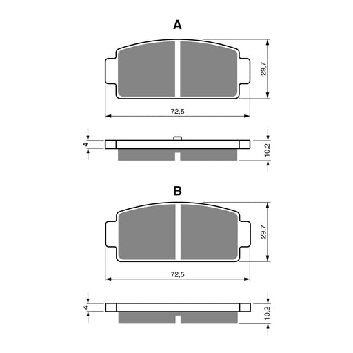 GOLDfren Brake Pads GF362 - S3