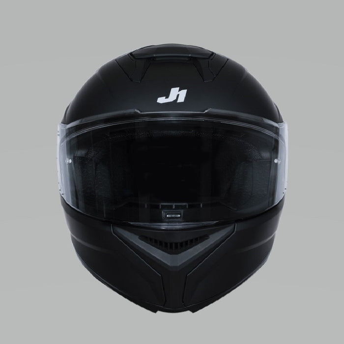 J-Str Solid Matt Black Road Helmet JUST1