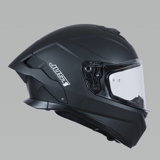 J-Str Solid Matt Black Road Helmet JUST1