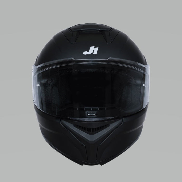 J-Str Solid Matt Black Road Helmet JUST1