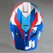 J22 F Performance Red White Blue Gloss Off Road Helmet JUST1