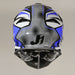 J39 Revo Grey Blue Black Gloss Off Road Helmet JUST1