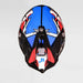 J39 Suppressor Red Blue Black Gloss Off Road Helmet JUST1