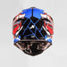 J39 Suppressor Red Blue Black Gloss Off Road Helmet JUST1