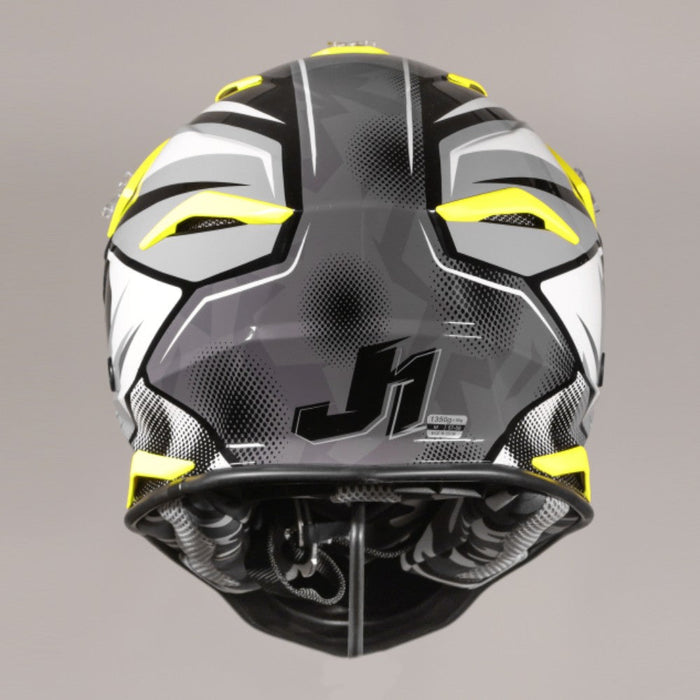 J39 Revo Grey Yellow Fluo Black Matt Off Road Helmet JUST1