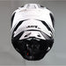 J40 Speed Black White Gloss Off Road Helmet JUST1