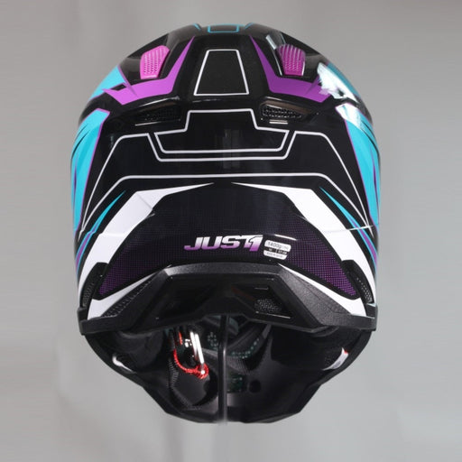 J40 Speed Purple Blue Black Gloss Off Road Helmet JUST1