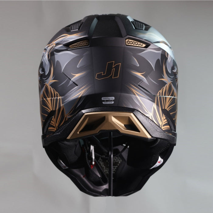 J40 Panter Black Matt Off Road Helmet JUST1
