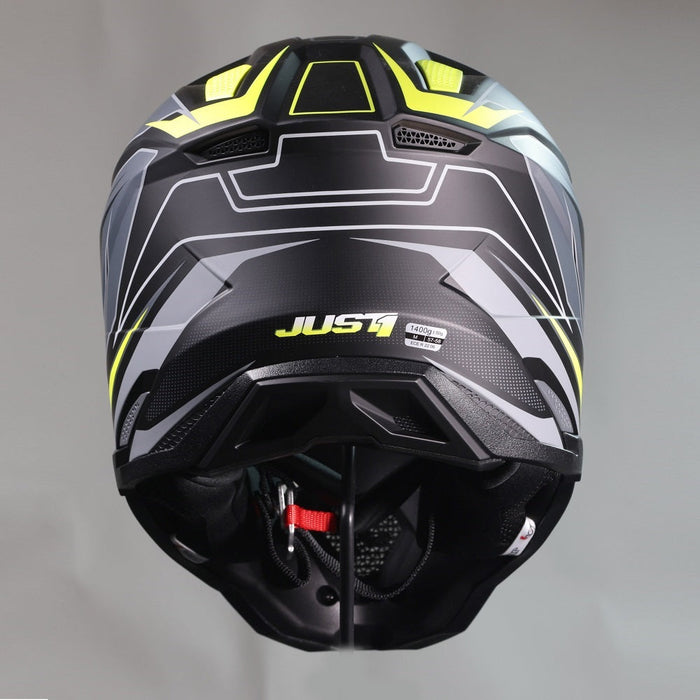 J40 Speed Yellow Fluo Black Matt Off Road Helmet JUST1
