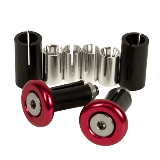 John Titman RHK Red Handlebar End Cap Pair RHK
