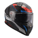 LS2 FF811 Vector II Carbon Savage Helmet - Blue / Red