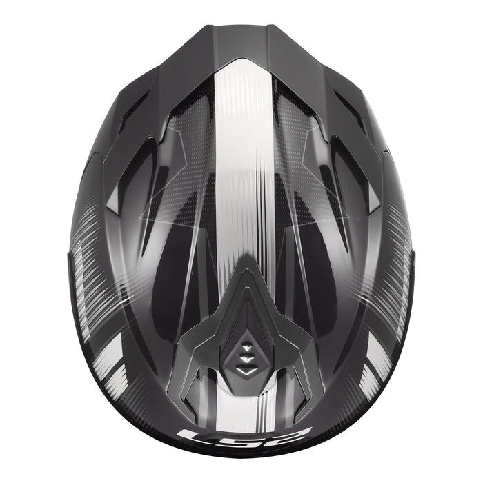 LS2 FF817 Challenger II Nitro Helmet - Black / Grey