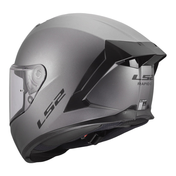 LS2 FF820 Rapid III Solid Helmet - Matte Titanium