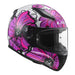 LS2 FF353 Rapid II Helmet - Poppies Pink 06