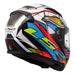 LS2 FF353 Rapid II XDron Helmet - White / Hi-Vis Orange / Blue