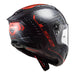 LS2 FF805 Thunder Carbon Sputnik - Metal Red 06