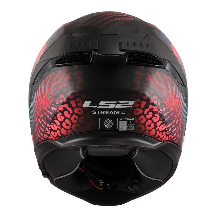 LS2 FF808 Stream II Jungle Helmet - Matte Black / Pink / Blue 06