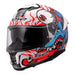 LS2 FF808 Stream II Inferno Helmet - White / Blue / Red