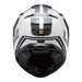 LS2 FF811 Vector II Metric Helmet - White / Titanium / Silver