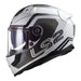 LS2 FF811 Vector II Metric Helmet - White / Titanium / Silver